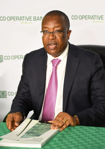 Co-op Bank Group Managing Director & CEO Dr Gideon Muriuki fields questions from shareholders at the bank’s virtual 14th Annual General Meeting held recently.